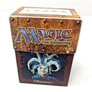 VTG 1997 Ultra Pro MTG 5th Edition Plastic Deck Box Jester's Cap Force of Nature